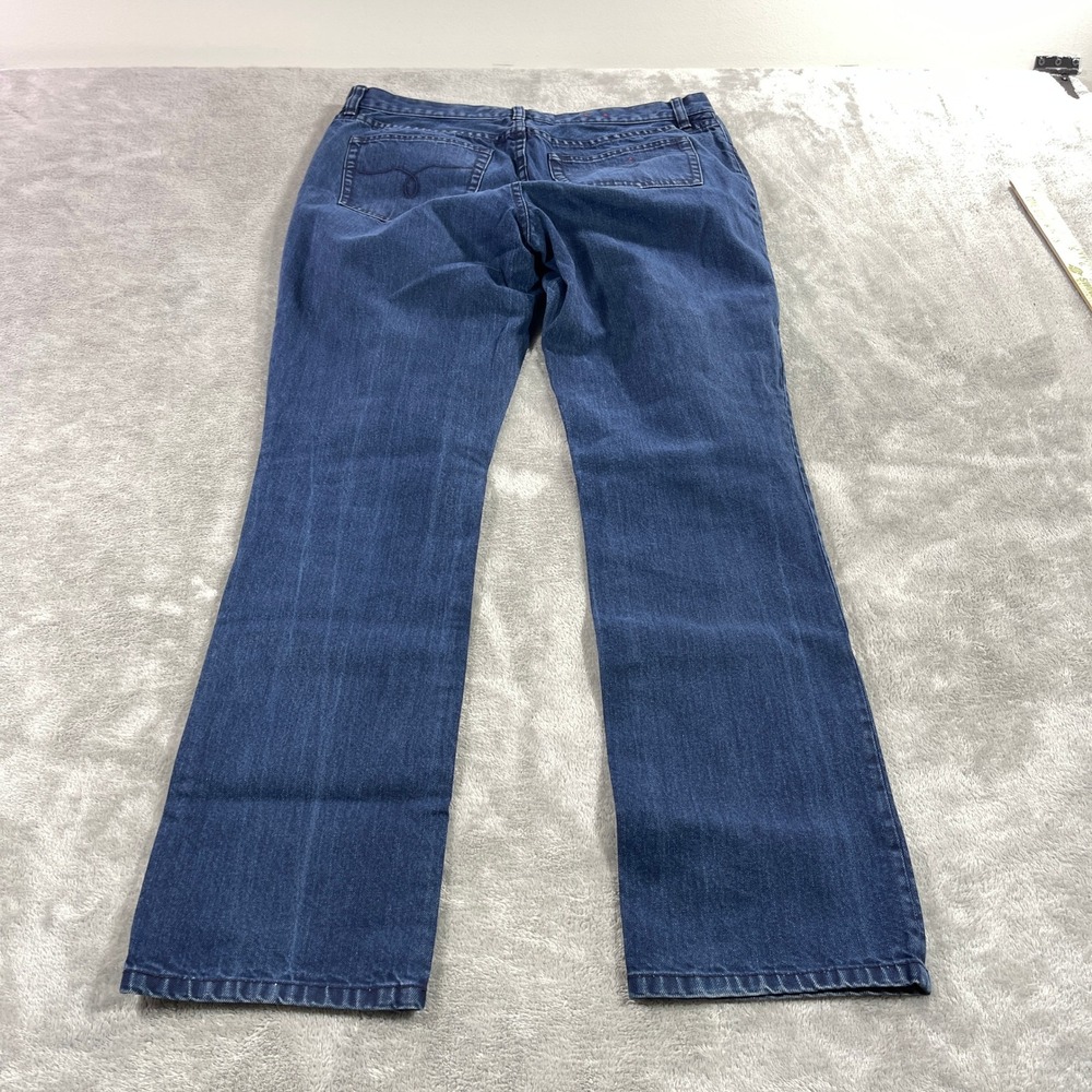 Lauren Ralph Lauren Jeans Womens 10‎ Blue Straight Leg Dark Wash Denim - Picture 7 of 11
